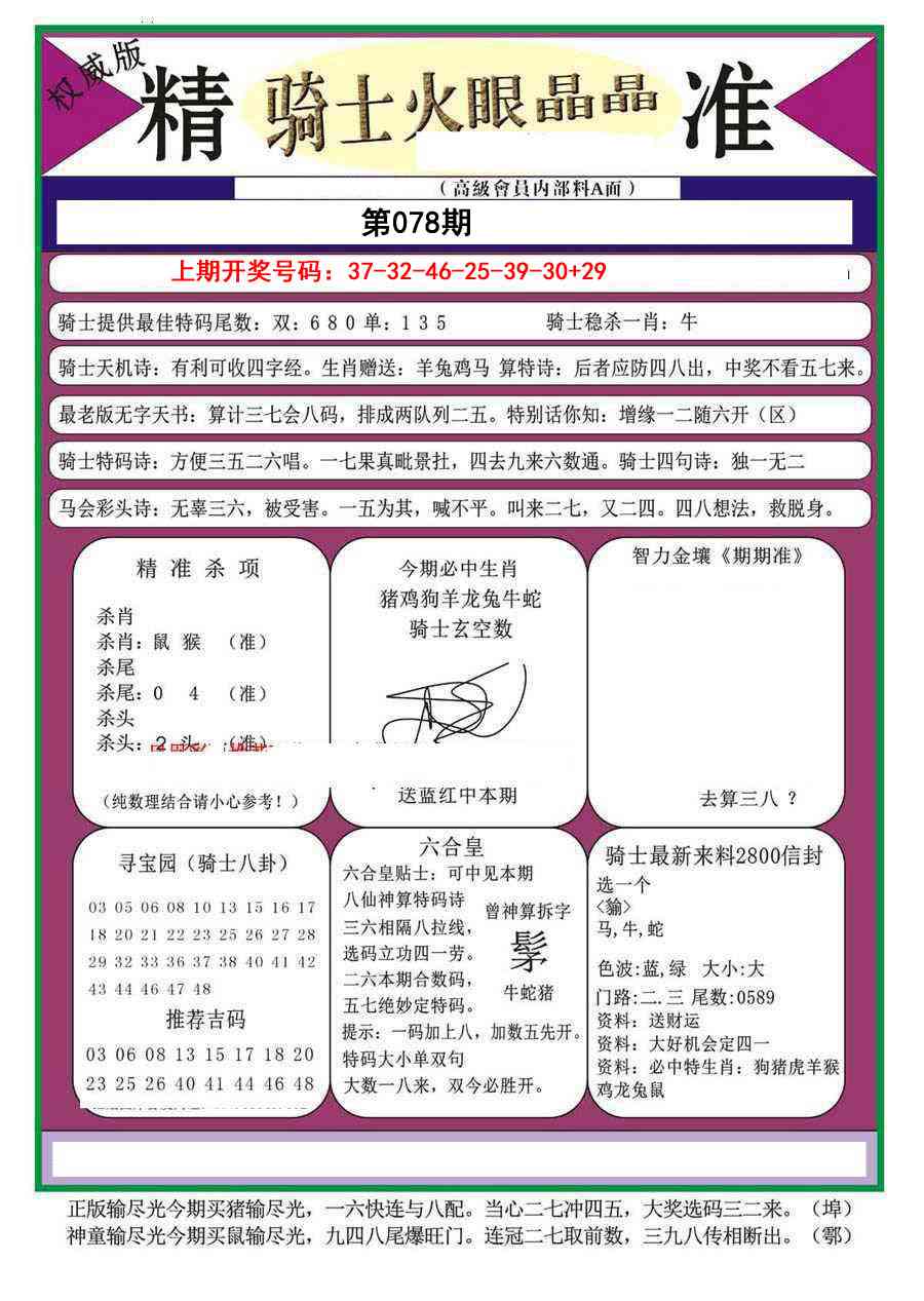 078期骑士火眼晶晶（正）[图]